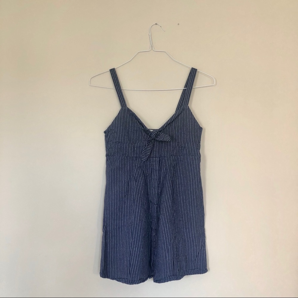 Pull&Bear Navy Striped Dress